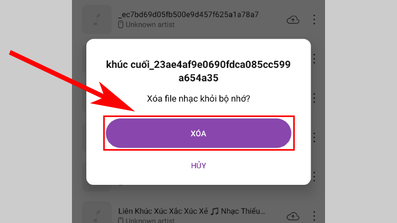 Xác nhận xóa